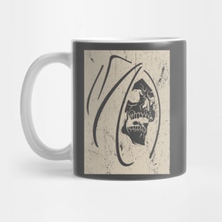 Dark Grim Reaper Skull and Bones Mug